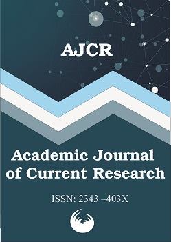 Academic Journal of Current Research cover